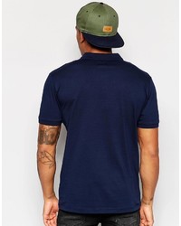 Polo imprimé bleu Asos