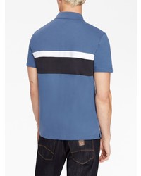 Polo imprimé bleu Armani Exchange