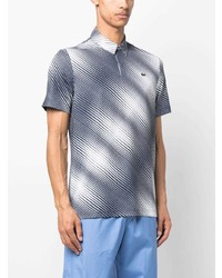 Polo imprimé bleu Lacoste