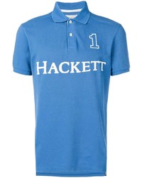 Polo imprimé bleu Hackett