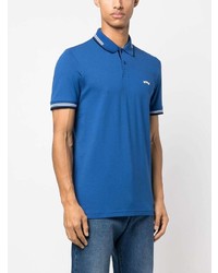 Polo imprimé bleu BOSS