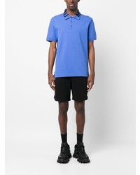 Polo imprimé bleu Moschino