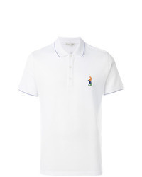 Polo imprimé cachemire blanc