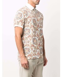 Polo imprimé cachemire blanc Etro