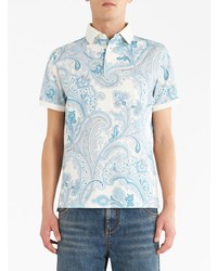 Polo imprimé cachemire blanc Etro