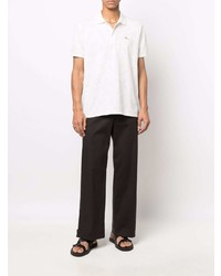 Polo imprimé cachemire blanc Etro