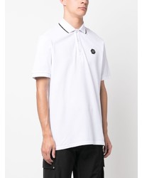 Polo imprimé cachemire blanc Philipp Plein