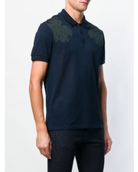 Polo imprimé cachemire bleu marine Etro