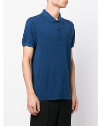 Polo imprimé cachemire bleu marine Etro