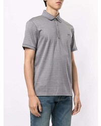 Polo imprimé gris Emporio Armani