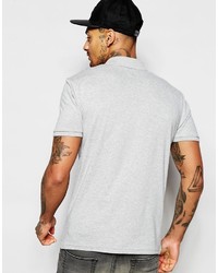 Polo imprimé gris Asos