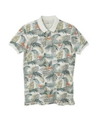 Polo imprimé gris Mango