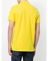 Polo imprimé jaune Dirk Bikkembergs