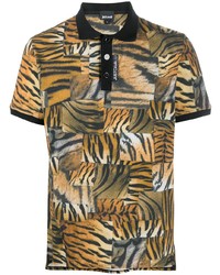 Polo imprimé marron clair Just Cavalli