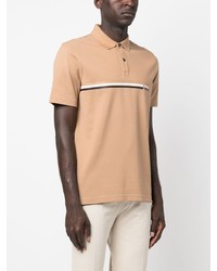 Polo imprimé marron clair BOSS