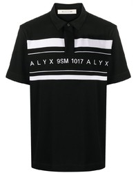 Polo imprimé noir et blanc 1017 Alyx 9Sm