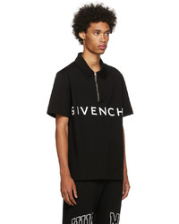 Polo imprimé noir et blanc Givenchy