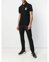 Polo imprimé noir et blanc Philipp Plein