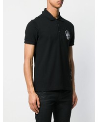 Polo imprimé noir et blanc Philipp Plein