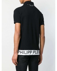 Polo imprimé noir et blanc Philipp Plein