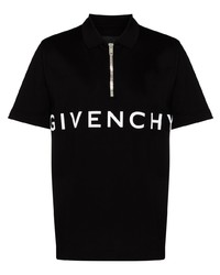 Polo imprimé noir et blanc Givenchy