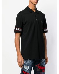 Polo imprimé noir et blanc Philipp Plein