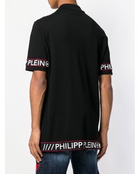 Polo imprimé noir et blanc Philipp Plein