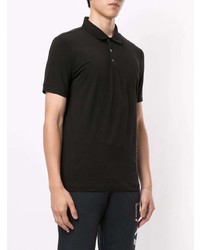 Polo imprimé noir et blanc Ea7 Emporio Armani