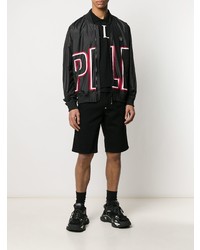 Polo imprimé noir et blanc Philipp Plein