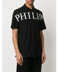 Polo imprimé noir et blanc Philipp Plein