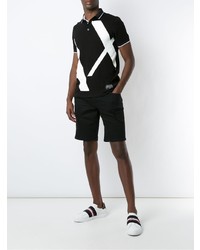 Polo imprimé noir et blanc Armani Exchange