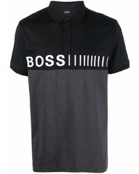 Polo imprimé noir BOSS