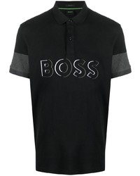 Polo imprimé noir BOSS