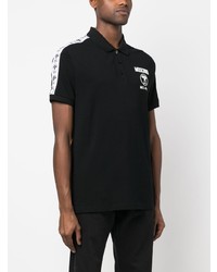 Polo imprimé noir Moschino