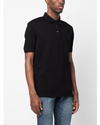 Polo imprimé noir Emporio Armani