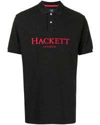 Polo imprimé noir Hackett