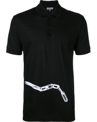 Polo imprimé noir Lanvin