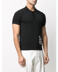 Polo imprimé noir DSQUARED2