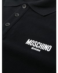 Polo imprimé noir Moschino