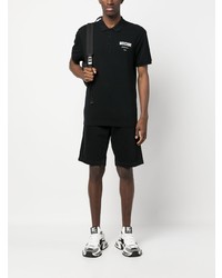 Polo imprimé noir Moschino