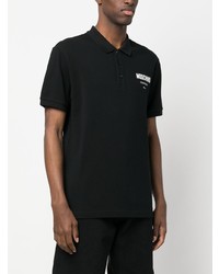 Polo imprimé noir Moschino