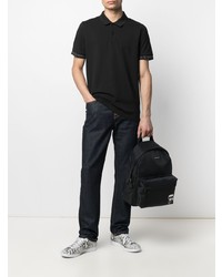 Polo imprimé noir Calvin Klein Jeans