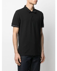 Polo imprimé noir Calvin Klein Jeans