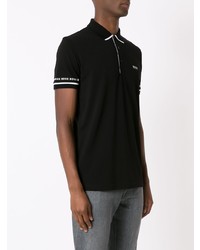 Polo imprimé noir BOSS