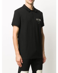 Polo imprimé noir Moschino