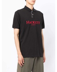 Polo imprimé noir Hackett