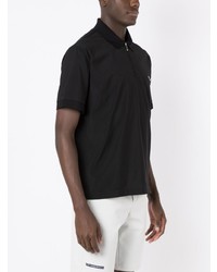 Polo imprimé noir Emporio Armani