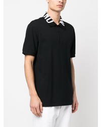 Polo imprimé noir Moschino