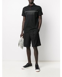 Polo imprimé noir Hackett