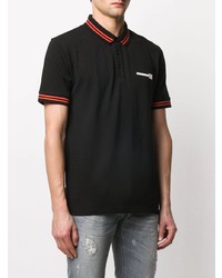 Polo imprimé noir Les Hommes Urban